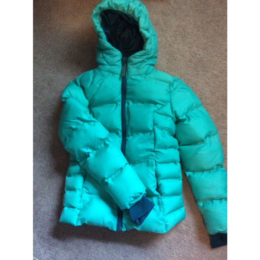 Champion Teal Navy Puffer Jacket M (7-8)